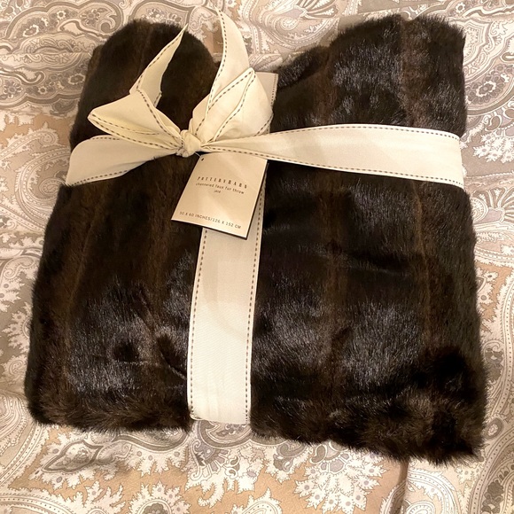 Pottery Barn Bedding Pottery Barn Faux Fur Blanket Poshmark
